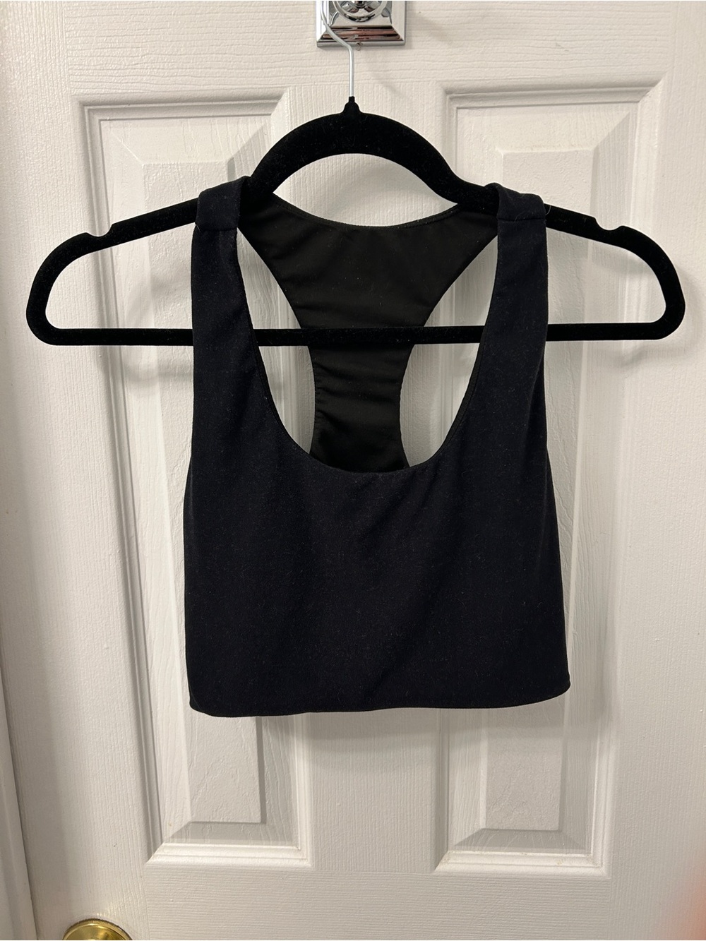 Wolven Threads Black Racerback Sports Bra